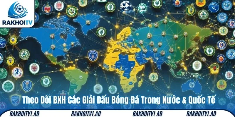 Theo Dõi BXH Các Giải Đấu Bóng Đá Trong Nước & Quốc Tế